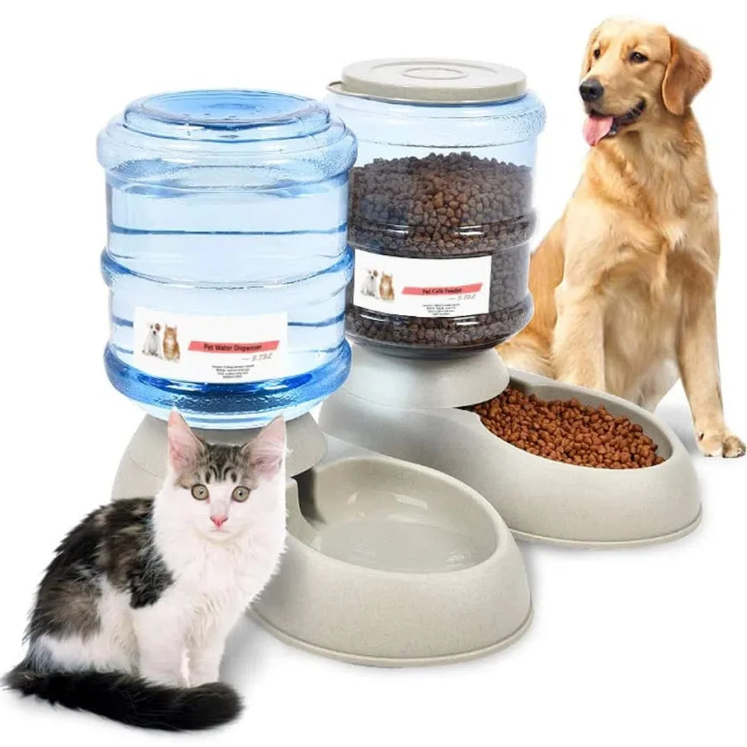 3.75L Automatic Pets Feeder Food Water Dispenser Detachable Cats Dogs Puppy Feeding Machine ,Pets Feeder, Pets Food Dispenser